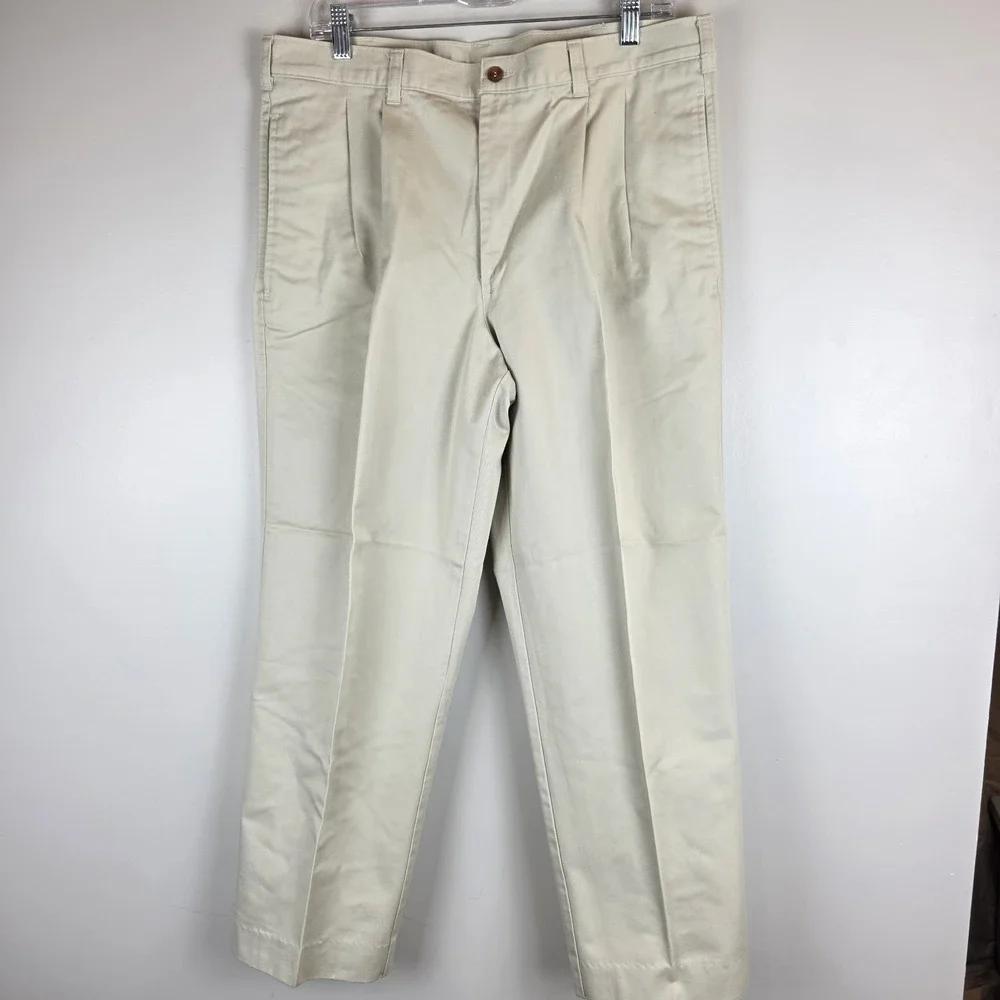 Vintage Duxbak Khaki Pants 36X30 Men's 100% cotton Made In‎ USA.D62